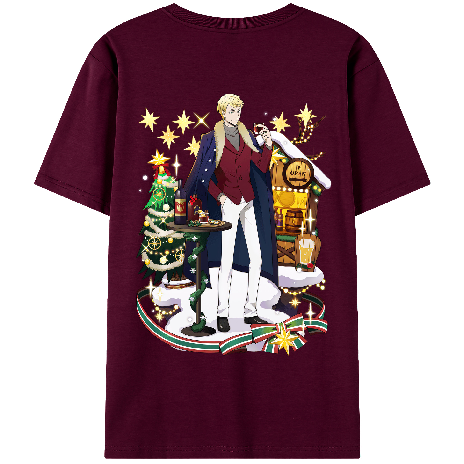 （画像用） 文豪ストレイドッグス Bungo Stray Dogs レディース半袖Tシャツ(バックプリント)